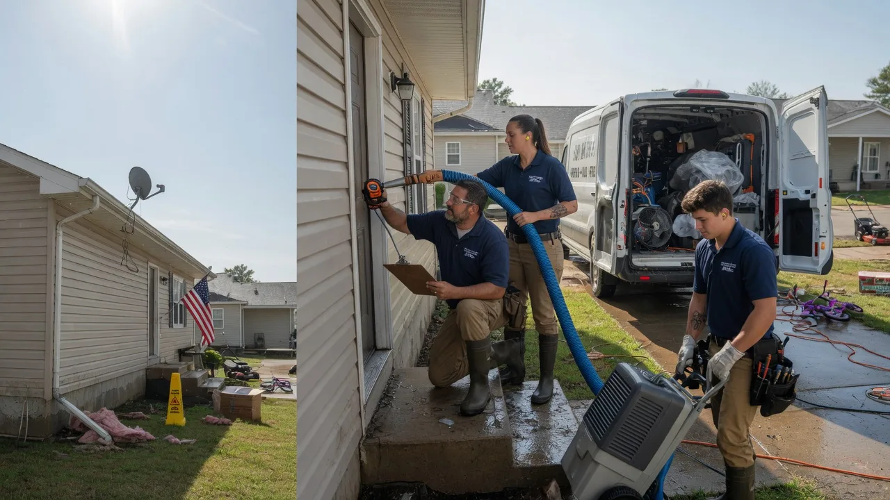Ceiling Water Damage Restoration in Scammon, KS near me